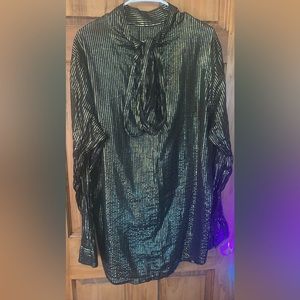 ASOS FLASHY GOLD STRIPES ELEGANT SHIRT